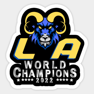 LA Rams Football NFL Super Bowl World Champions Sticker